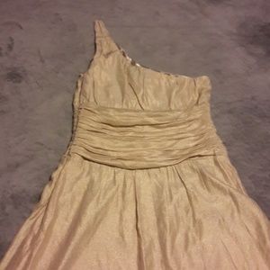 Gold colored dress